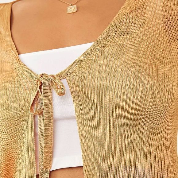 Free People Marlena Cardi Velvet Sands NWT Size Large - Picture 4 of 8